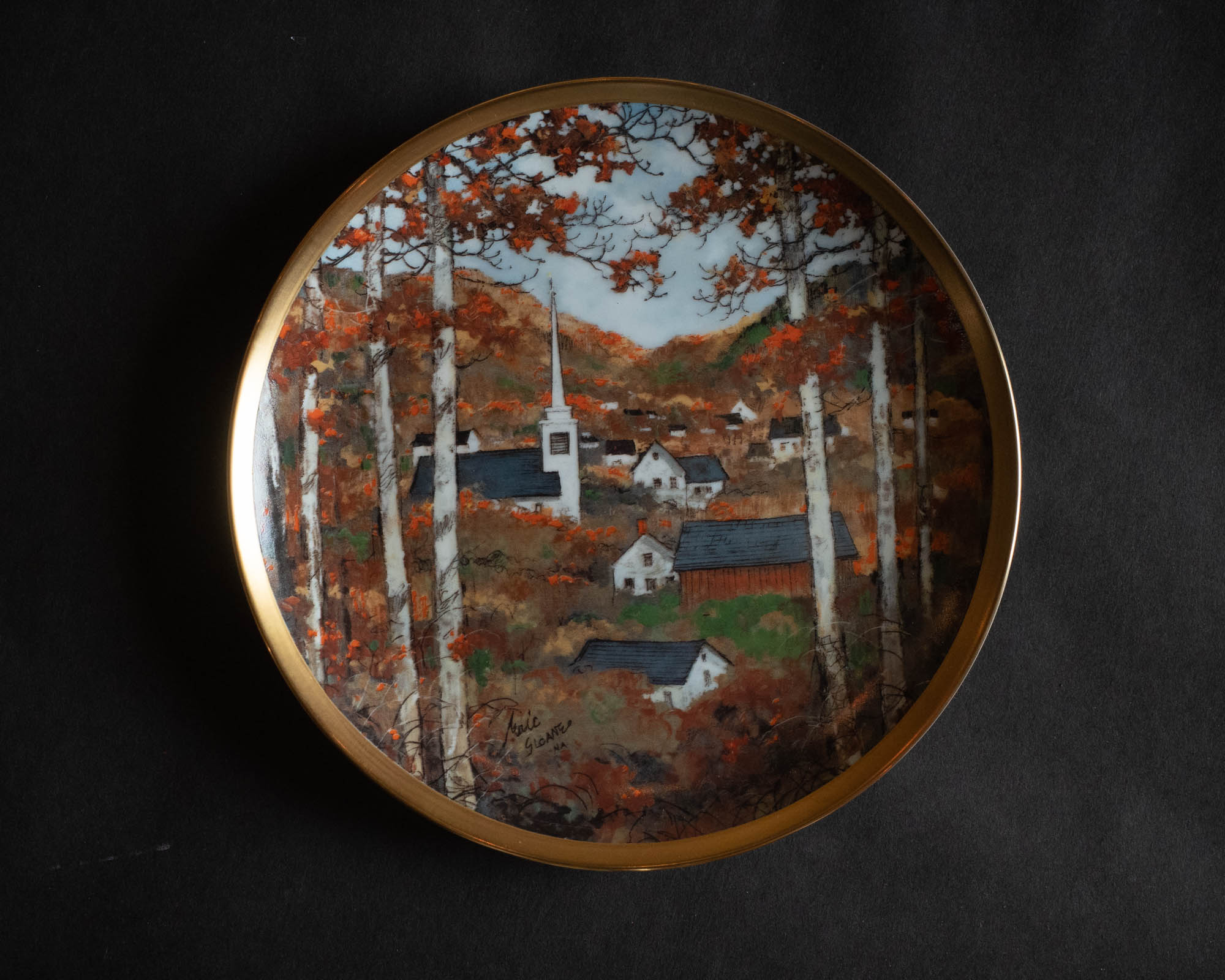 Eric Sloane Painting Title: Autumn Village